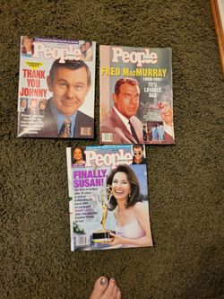 People magazines, all of them are old, never been used, perfect.All ones you see eighty dollars