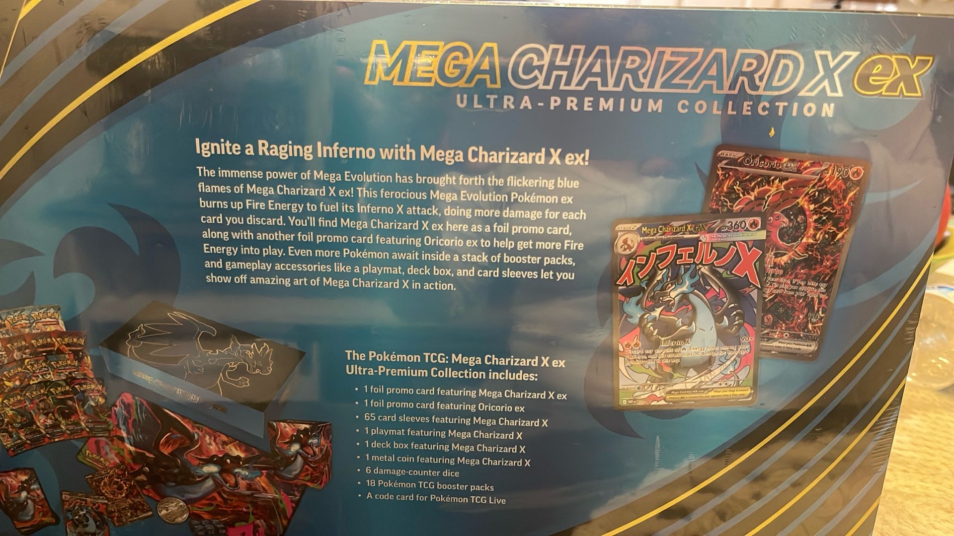 pokemon trading card game: charizard x ex ultra premium collection Mega Charizard X ex Ultra Premium Collection and Golden Ticket –  MysteryPokeSlabs main image 1