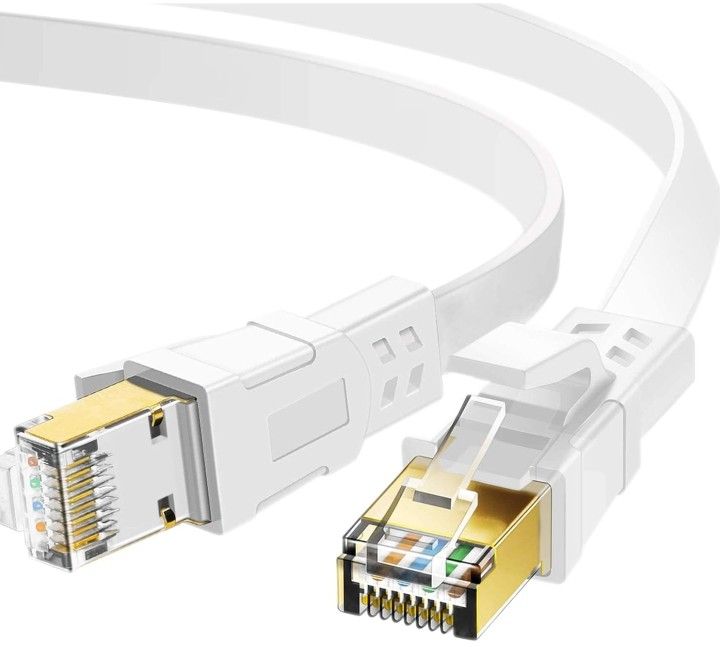 Cat 8 Ethernet Cable 50 ft, Heavy Duty High Speed RJ45 Patch Cord