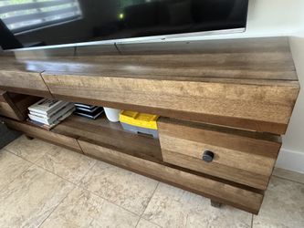 Modern Solid Wood TV Console / Media Table