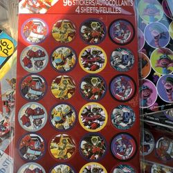 100 individual packs of stickers