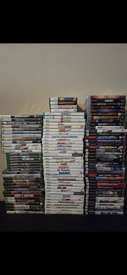 $5 Video Games- PS2 PS3 Wii Xbox Xbox360 Xbox one Nintendo DS