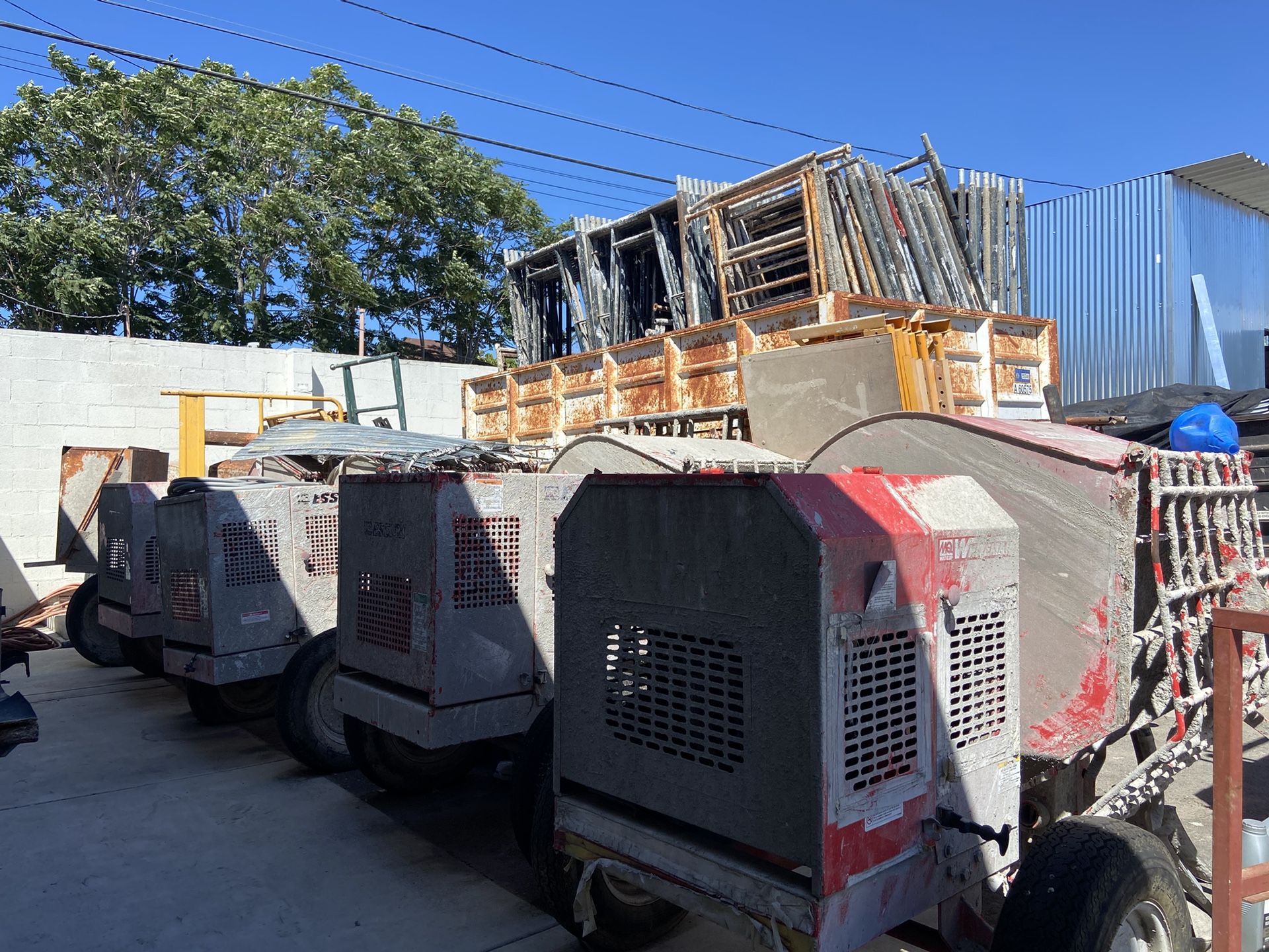 For Sale Scaffolding, Stucco mixers