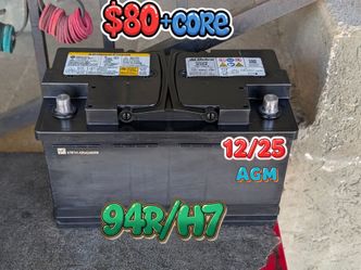 AGM Car Battery Group Size 94r/h7