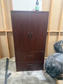 Executive office storage cabinet
