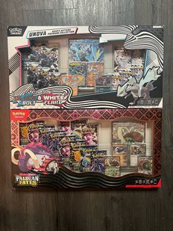 Pokemon Paldean Fates & Black Bolt Collection boxes