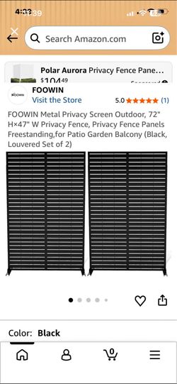 Metal outdoor privacy panels