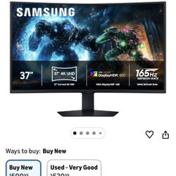 Samsung 37" Odyssey G7 (G75F) 4K UHD