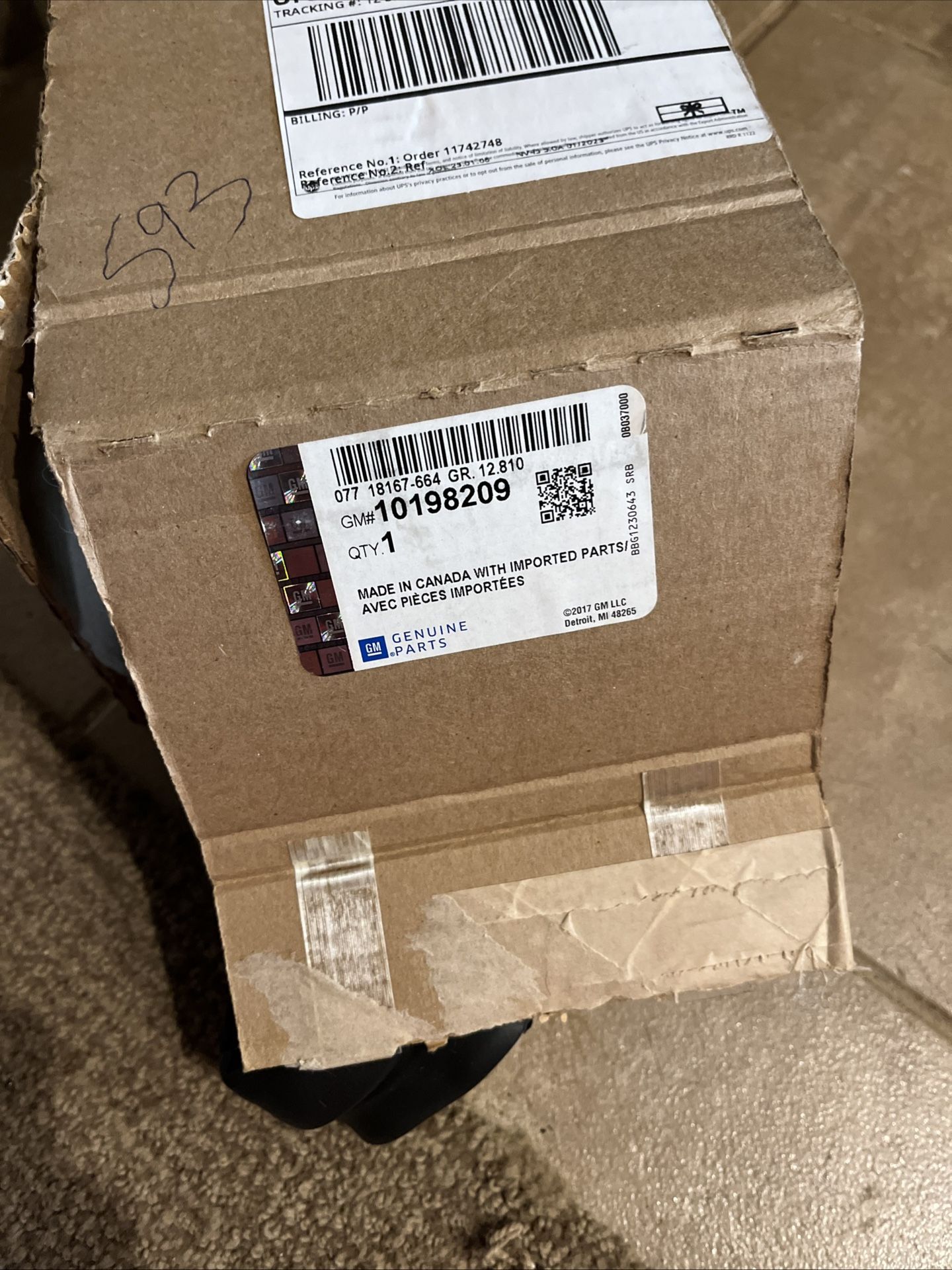 Left Side Gm Still In Box 82-92 Camaro / Firebird T Top Gasket