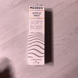 MEEDEN Titanium White Acrylic Paint: Matte Finish 250ml/8.45oz Soft Body Bulk Acrylic Colors in Squeeze Bottle - Fluid Flow Art Paints for Adults Arti