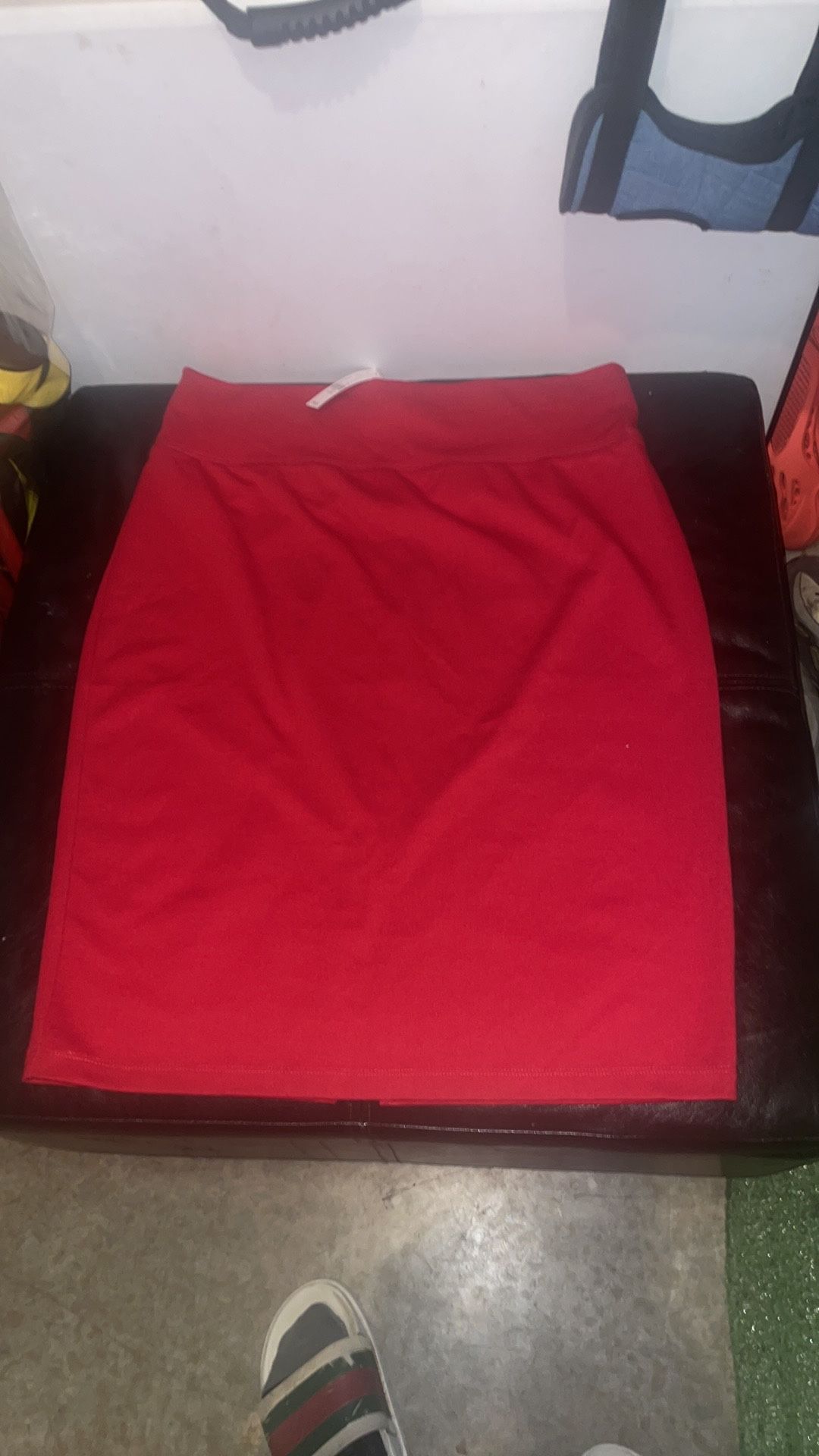 New York & Company Red Skirt X-LARGE