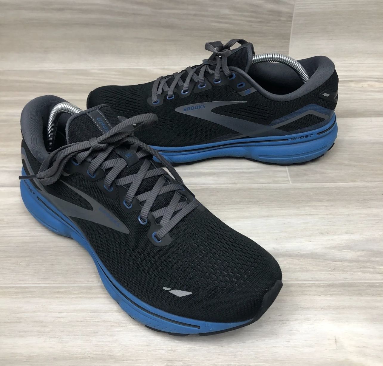 Brooks Mens Ghost 15 1103931D056 Black Running Shoes Sneakers Size 12 D