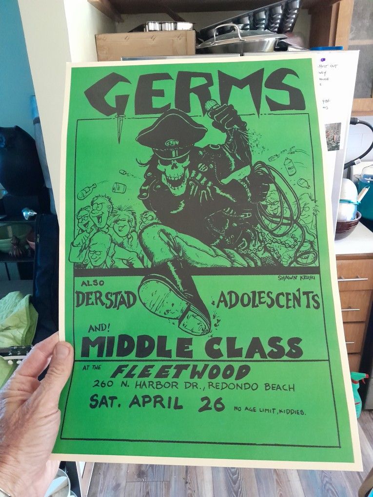 The Germs Punk Poster Collectibles & Art