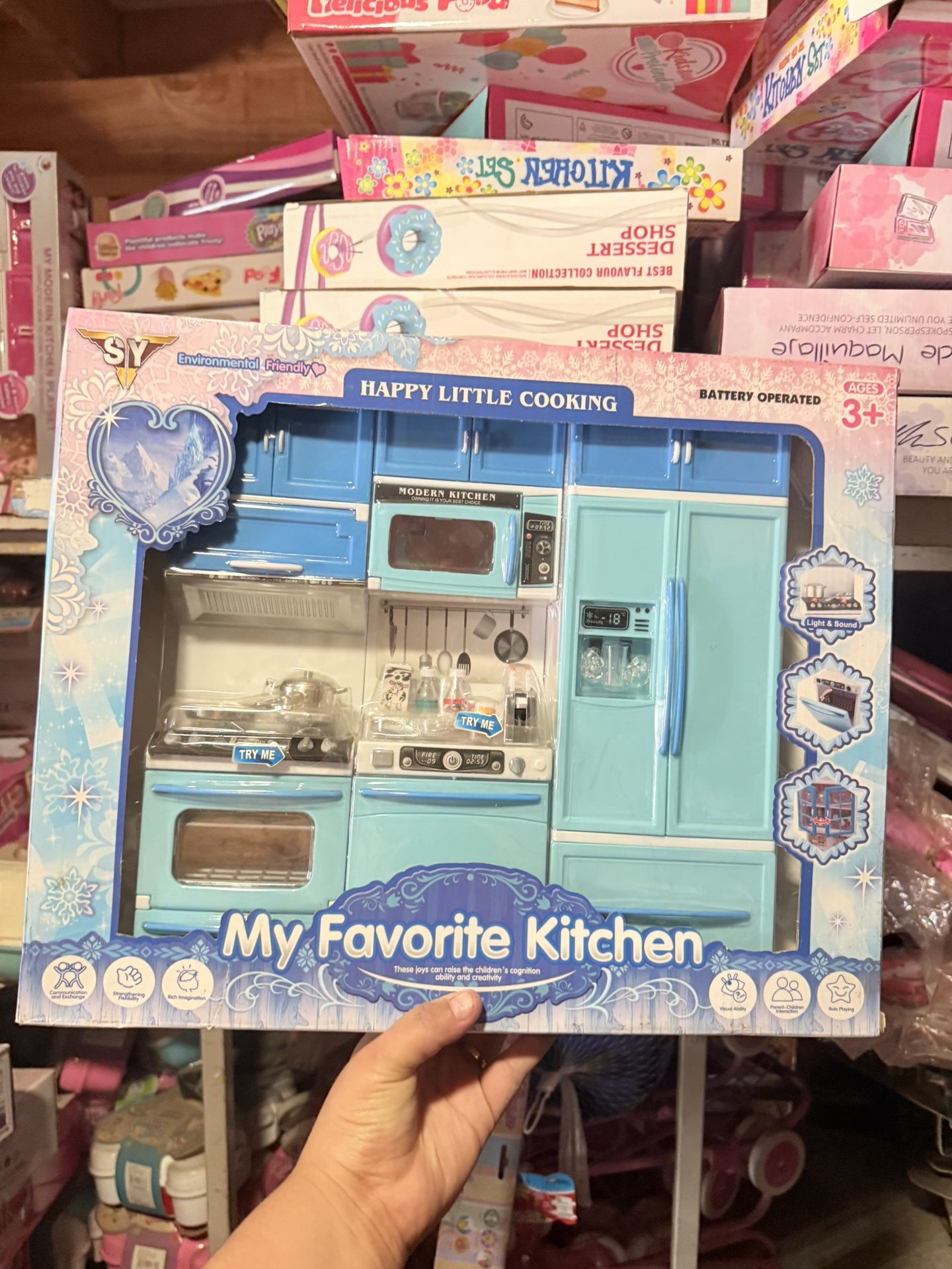 Kids Blue Kitchen Toy New $30 Each