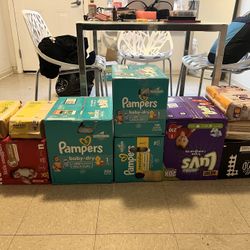 Unopened Boxes Of Pampers