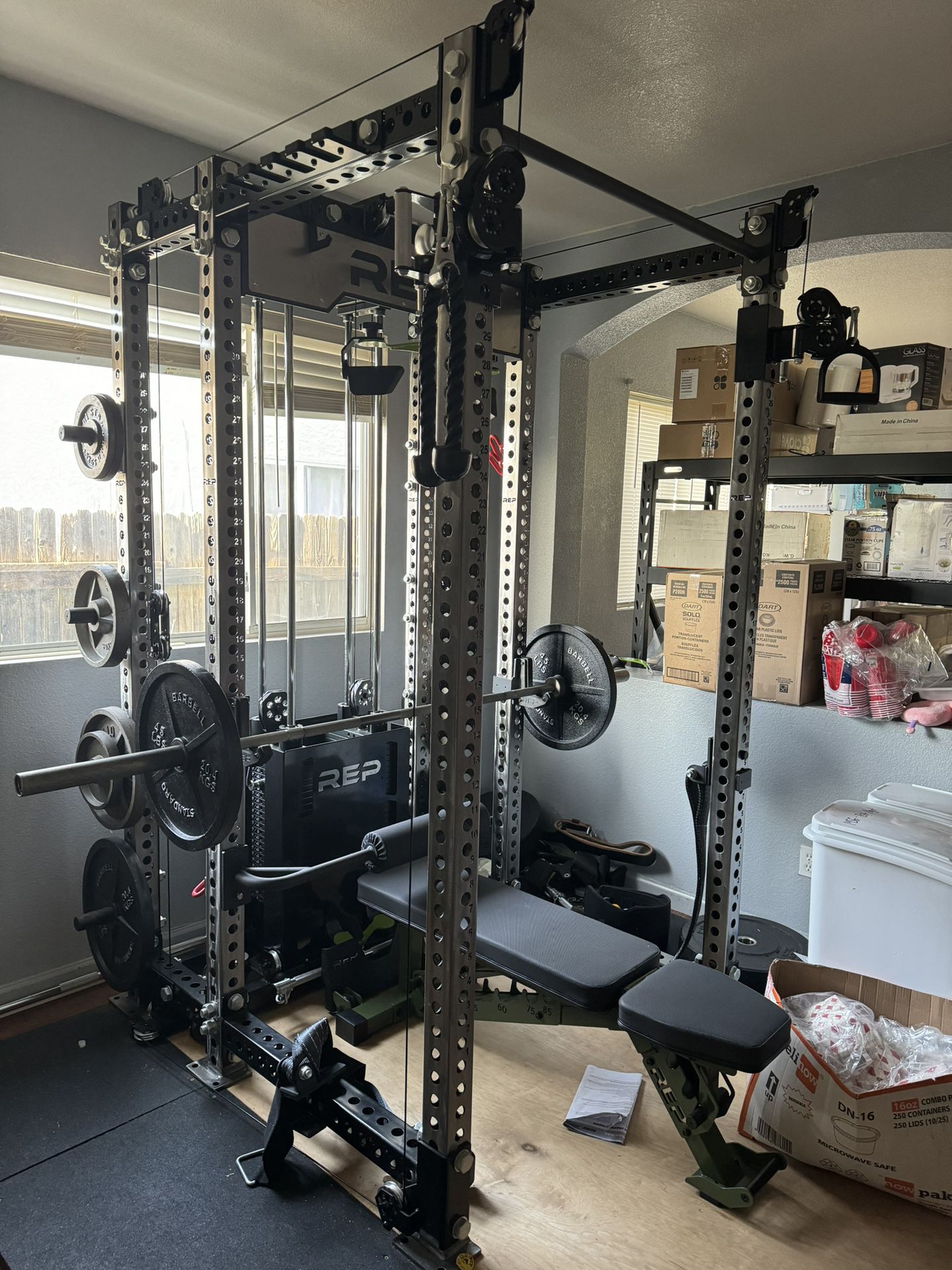 Rep Fitness PR-5000 With Ares Attachment Rack