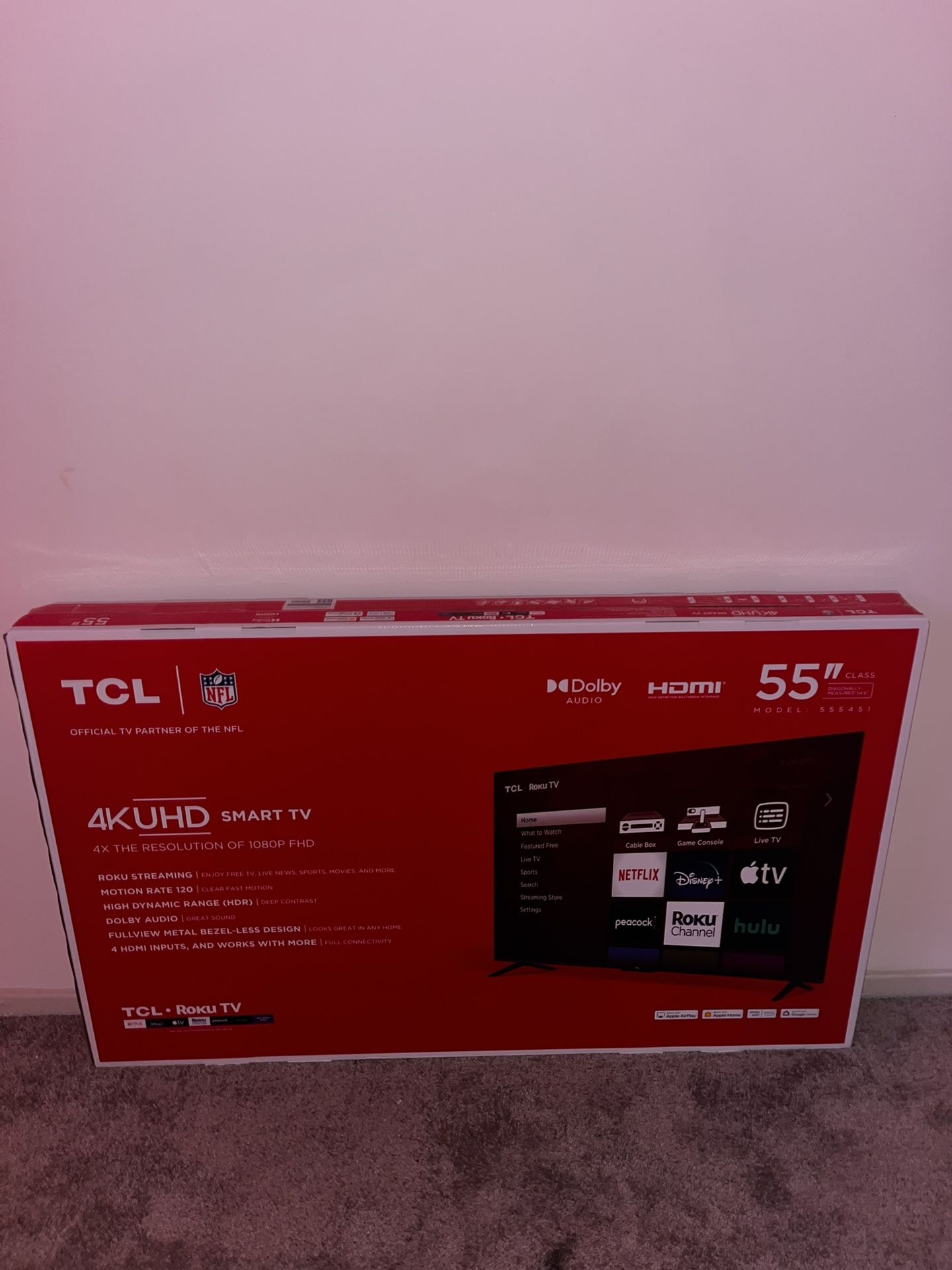 4k 55” Smart Tv