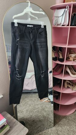 Jeans, Black Pants, Ripped black jeans