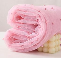 Pink Pearl Tulle Table Runner 10FT Gauze Wedding Bridal Shower