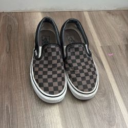 Checkered Vans 