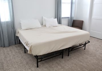 King Size Mattress and Metal Bed Frame