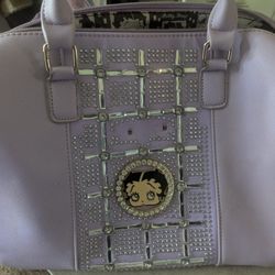 Lilac and Rhinestone Betty Boop bag