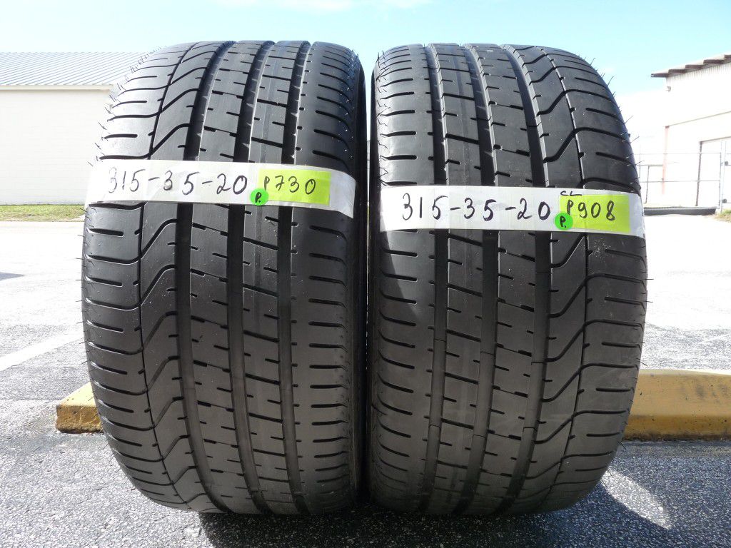 G168 315 35 20 Pirelli Pzero BMW Run Flat 2 used tires 90% life