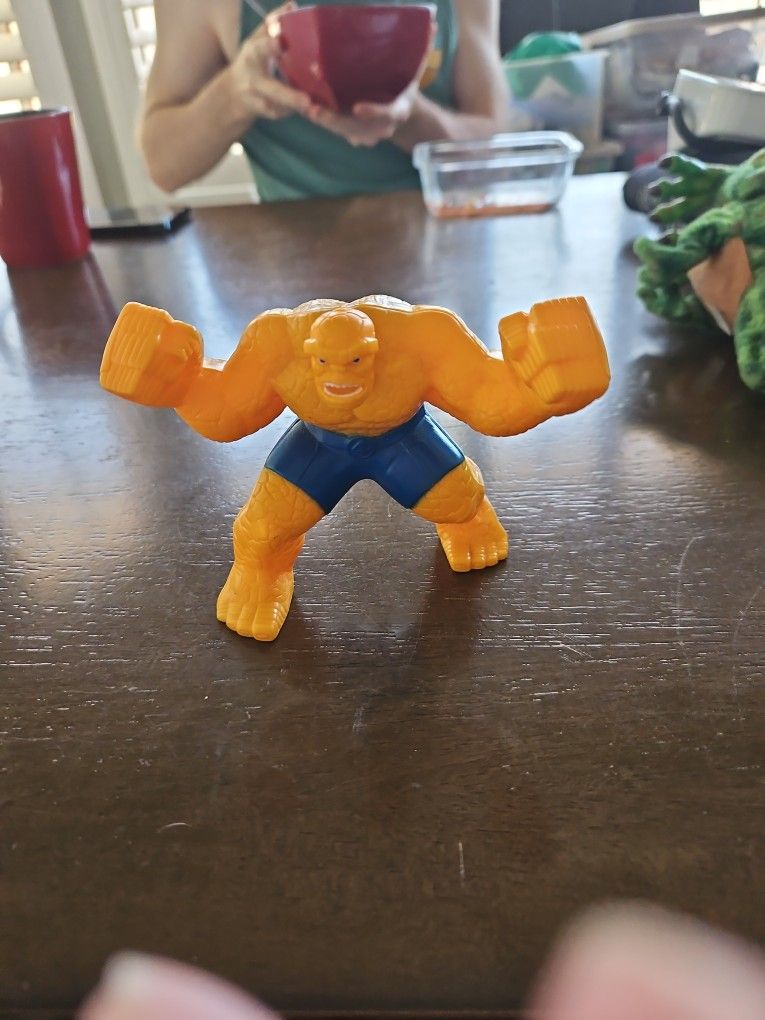 The Thing 2010 McDonalds Happy Meal Fantastic Four Figurine.