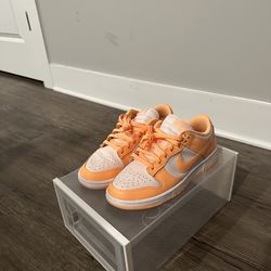 Size 8.5 - orange and white Nike dunks