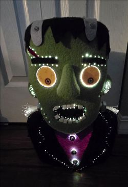Vintage fiberoptic Frankenstein Head