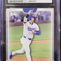 2024 Topps 50/50 #67 Shohei Ohtani CGC MINT+ 9.5 Angels Baseball Card