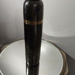 TERRY BEAR INC. HAMMERED BRASS URN - VASE 12"×13"