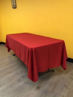 Red Rectangular Tablecloths 60”X 108”