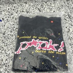 Brand New Sp5der Black Pink Hoodie