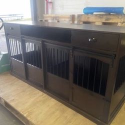 DOUBLE DOG KENNEL XXL SIZE WITH STORAGE DRAWERS BRAND NEW JUST BUILT!!!