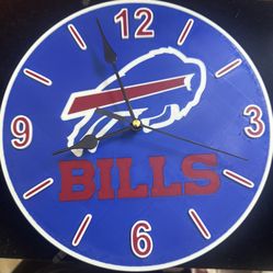 NFL Buffalo Bills clock