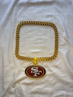 San Francisco 49ers Chain Necklace with Pendant