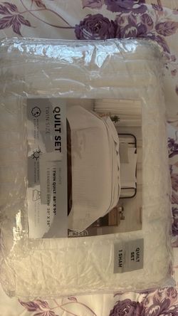 Twin Size Quilt Set with Standard Sham
