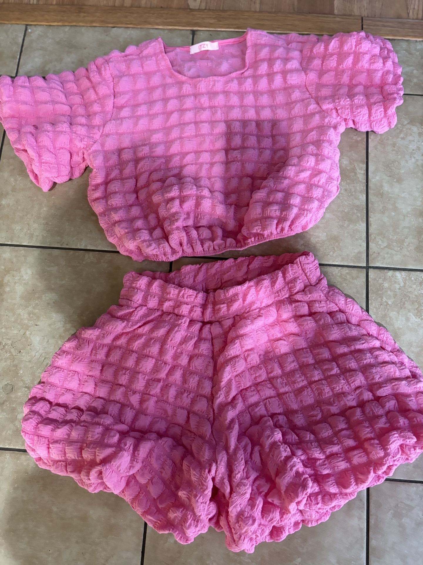 Cute 2 Piece Short Set Carnation pink