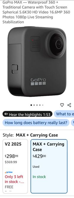 GoPro Max 360 action camera