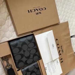 Coach Wallet Gift Set Mens 