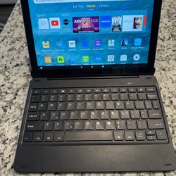 Amazon Fire 10 Android Tablet With Keyboard