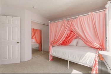 Twin bed include mattress and the curtain