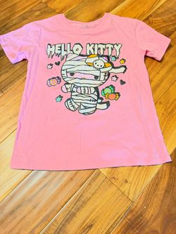 Girls hello kitty mummy Halloween t-shirt. Size 10/12