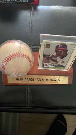 Autograph Hank Aaron baseball