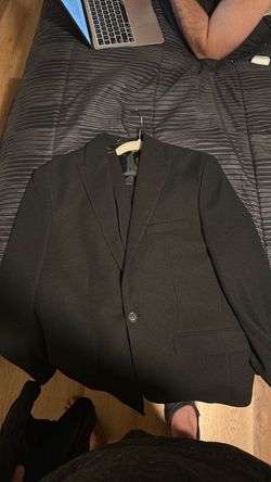Black Men's Suit Blazer Jacket