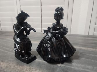 Victorian style Halloween ceramic figures