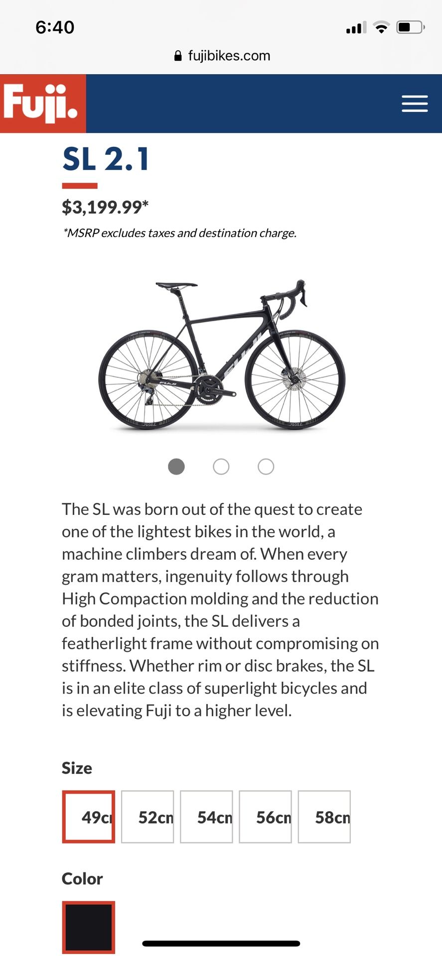 Fuji SL 2.1 Road Bike