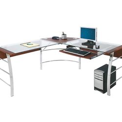 62"W L-Shaped Corner Desk (new)