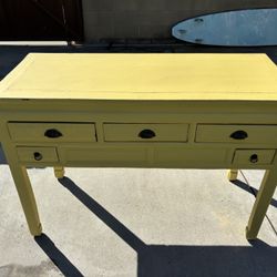 Yellow Asian cabinet Tv Stand Side Table 